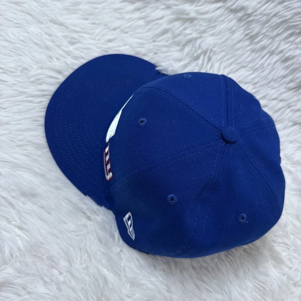 New York Giants Hat Cap Fitted Mens 7-1/2 Blue NFL Football New Era 59FIFTY